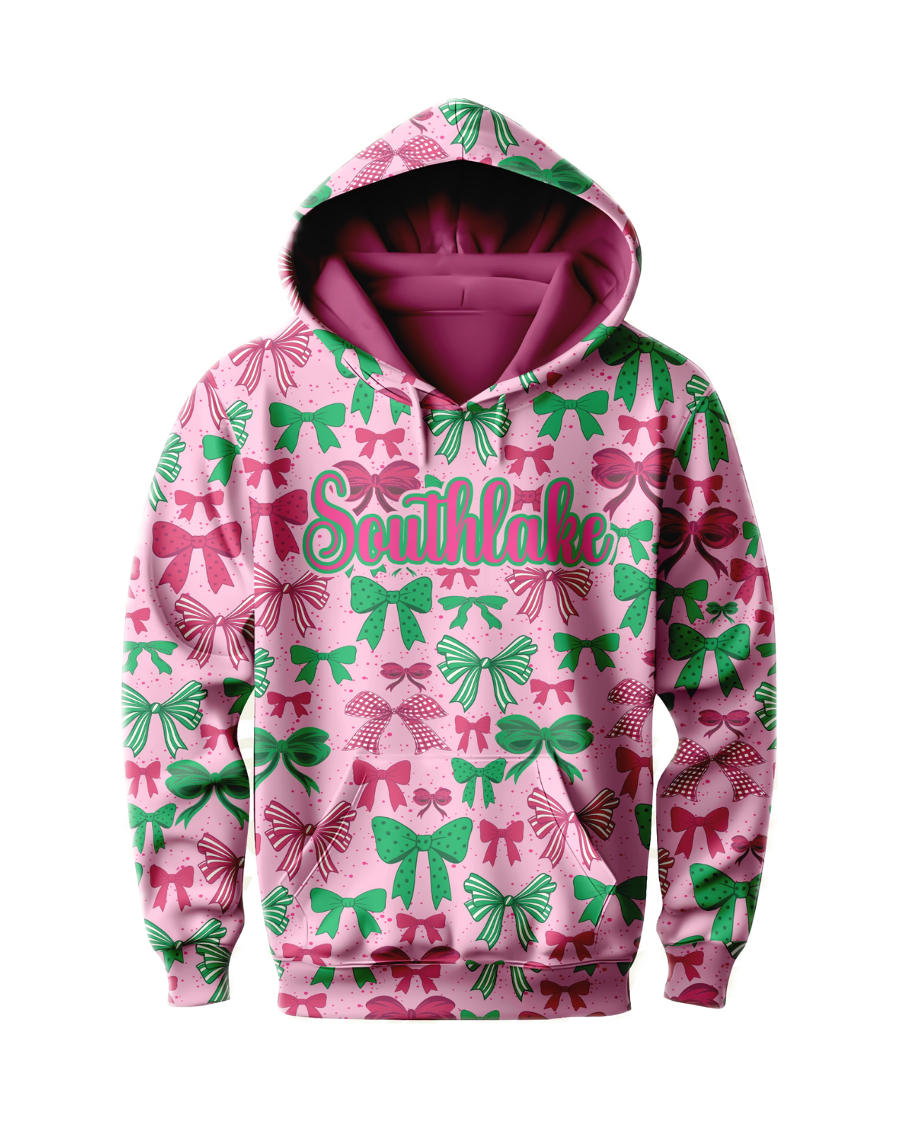 Southlake Dragons Bow Long Sleeve Hoodie PRE-ORDER