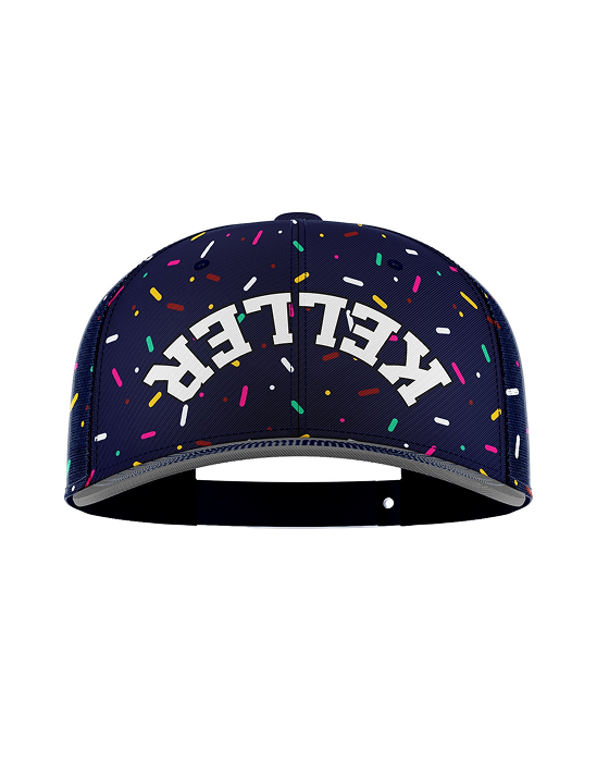 Keller Sprinkle Snapback - Navy/Gray (Upside Down Script) PRE-ORDER