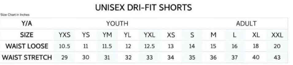 Ridgeview Rattlers Shorts PRE-ORDER