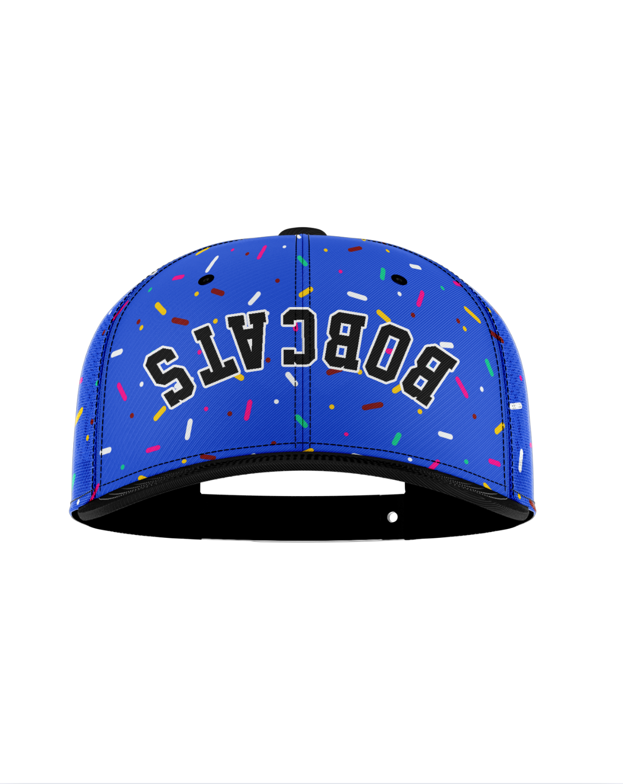 TC Bobcats Sprinkle Snapback - Blue/Black (Upside Down Script) PRE-ORDER