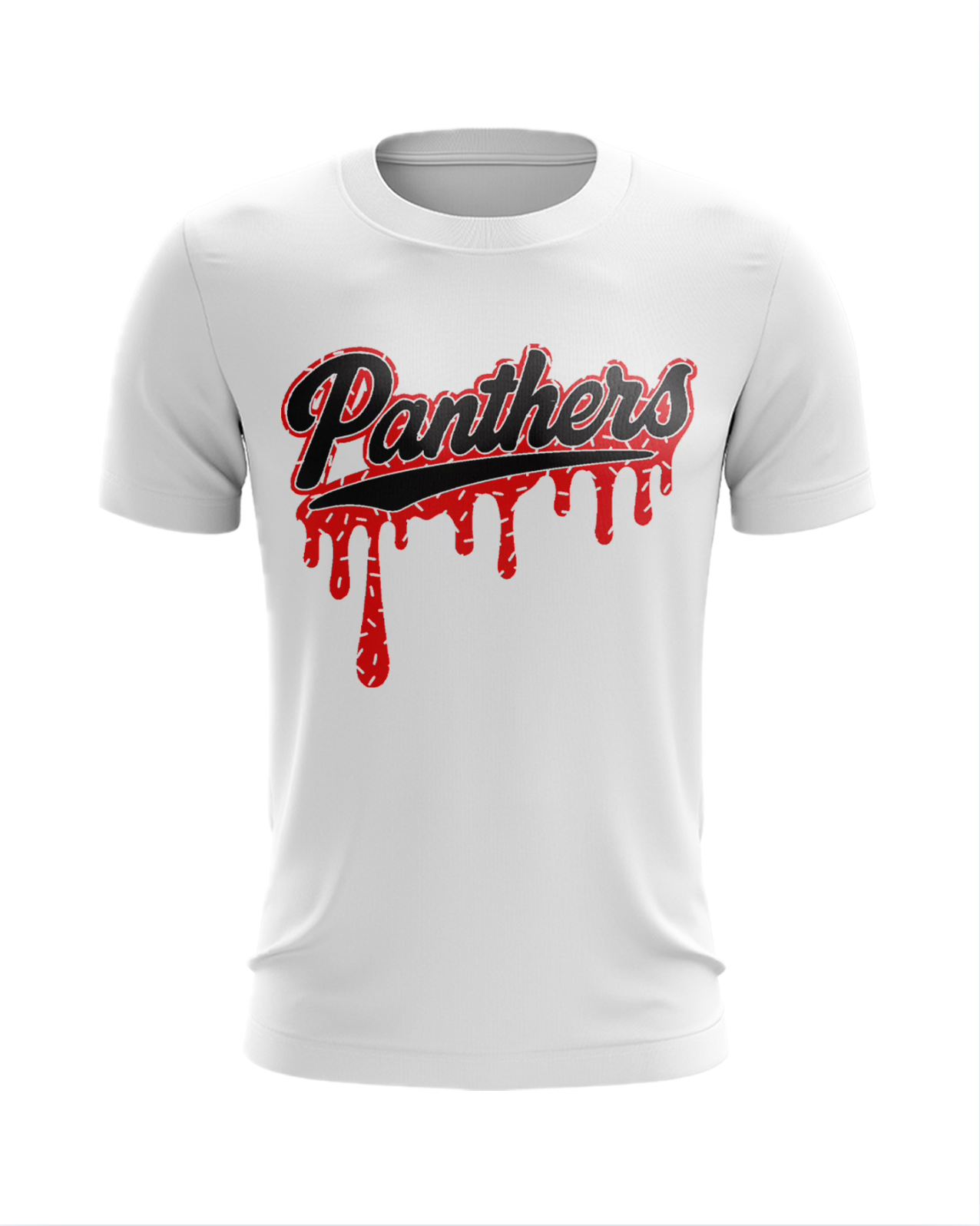 Panthers Drip Black/Red Tee PRE-ORDER