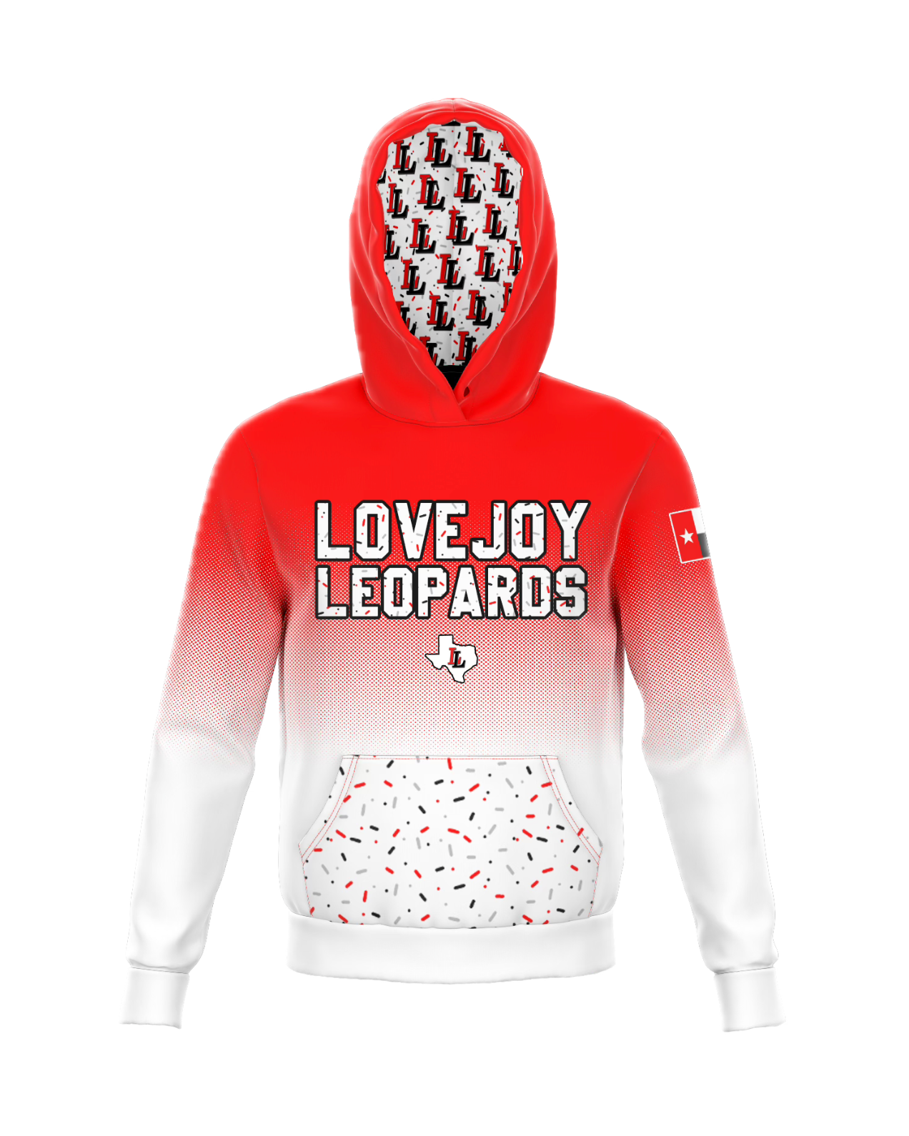 Lovejoy Leopards Ombre Sprinkle Long Sleeve Hoodie PRE-ORDER