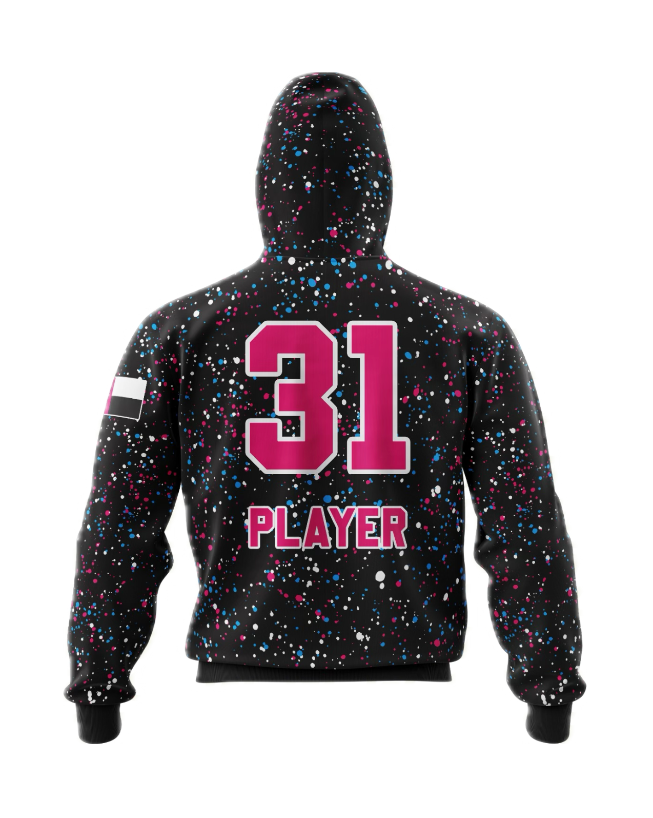 Southlake Dragons Black Splatter Long Sleeve Hoodie PRE-ORDER