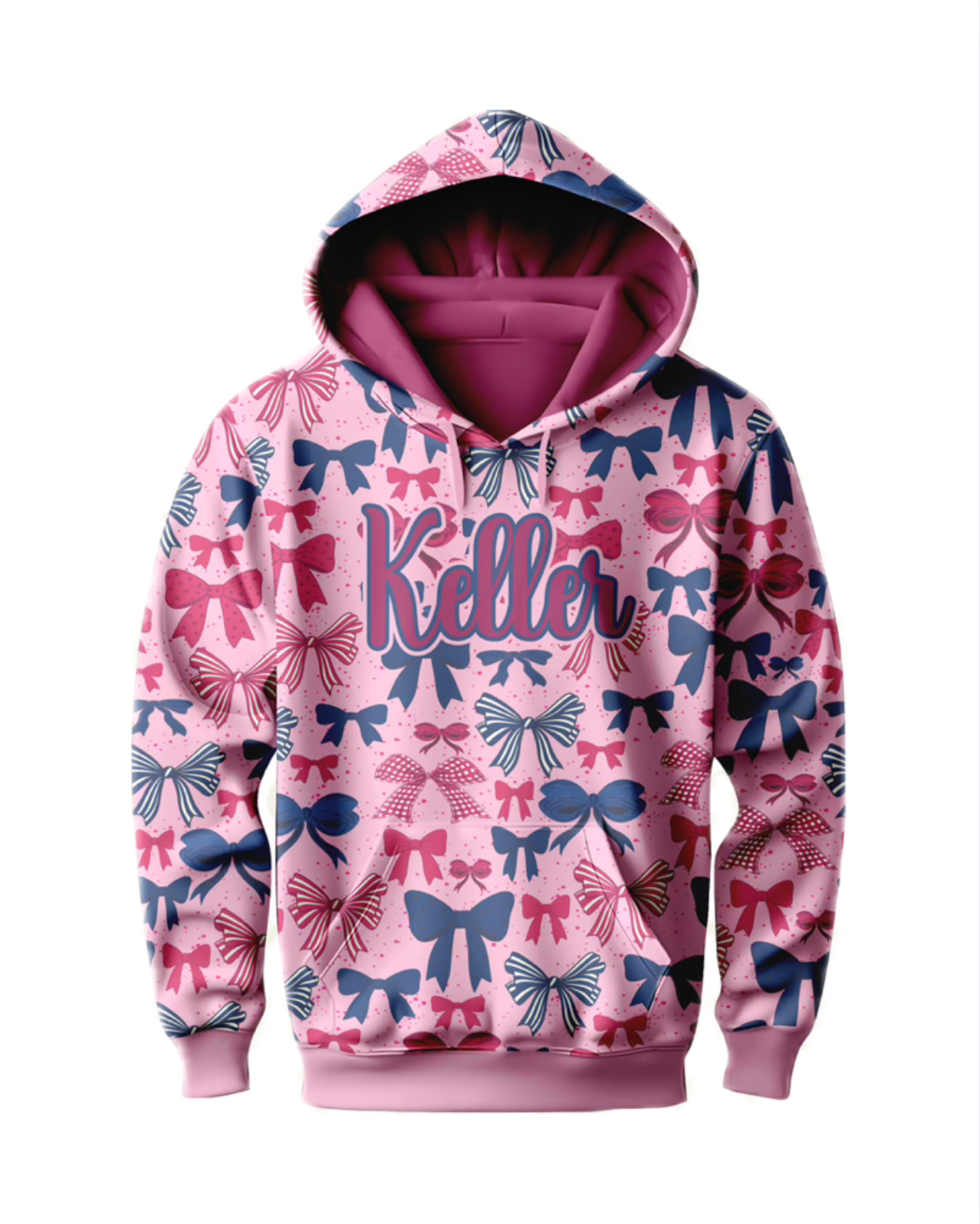 Keller Holiday Bow Long Sleeve Hoodie PRE-ORDER