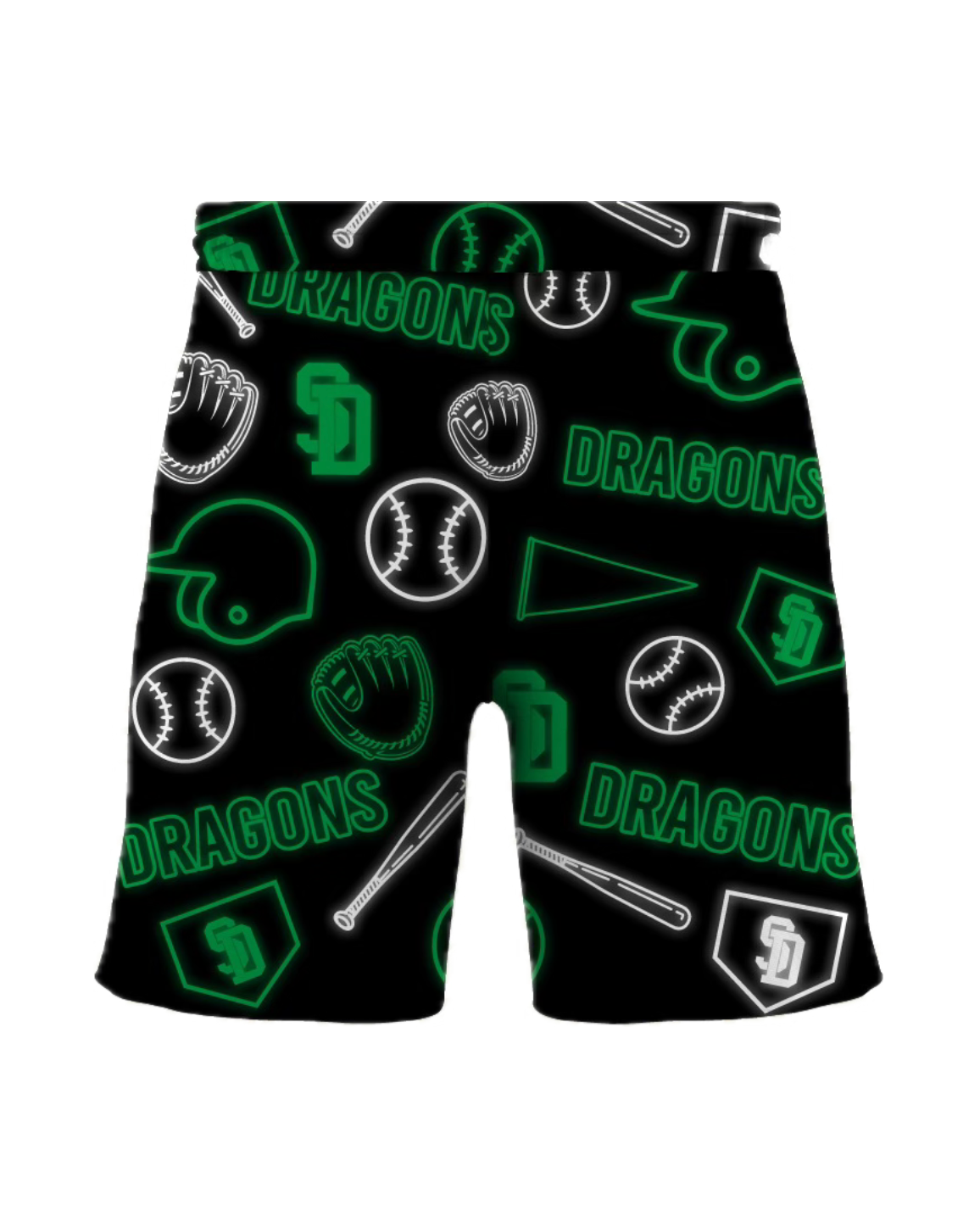 Southlake Dragons Neon Baseball Shorts PRE-ORDER