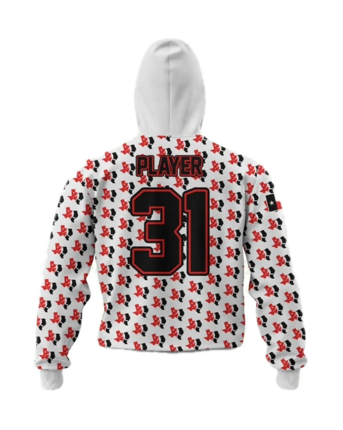 STIX Texas Pride Customizable Baseball Long Sleeve Hoodie PRE-ORDER