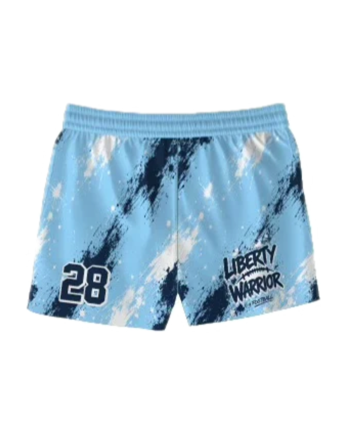 Liberty Warrior Paint Splatter Football Shorts PRE-ORDER