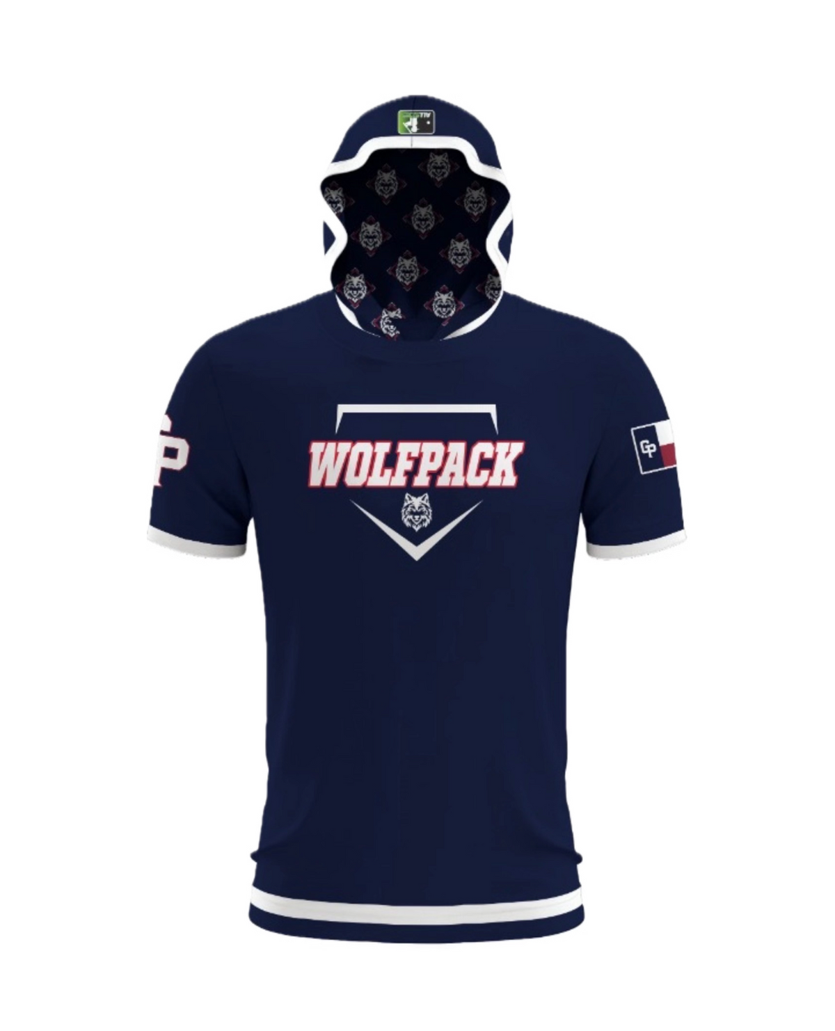 Wolfpack Baseball Short Sleeve Hoodie PRE-ORDER