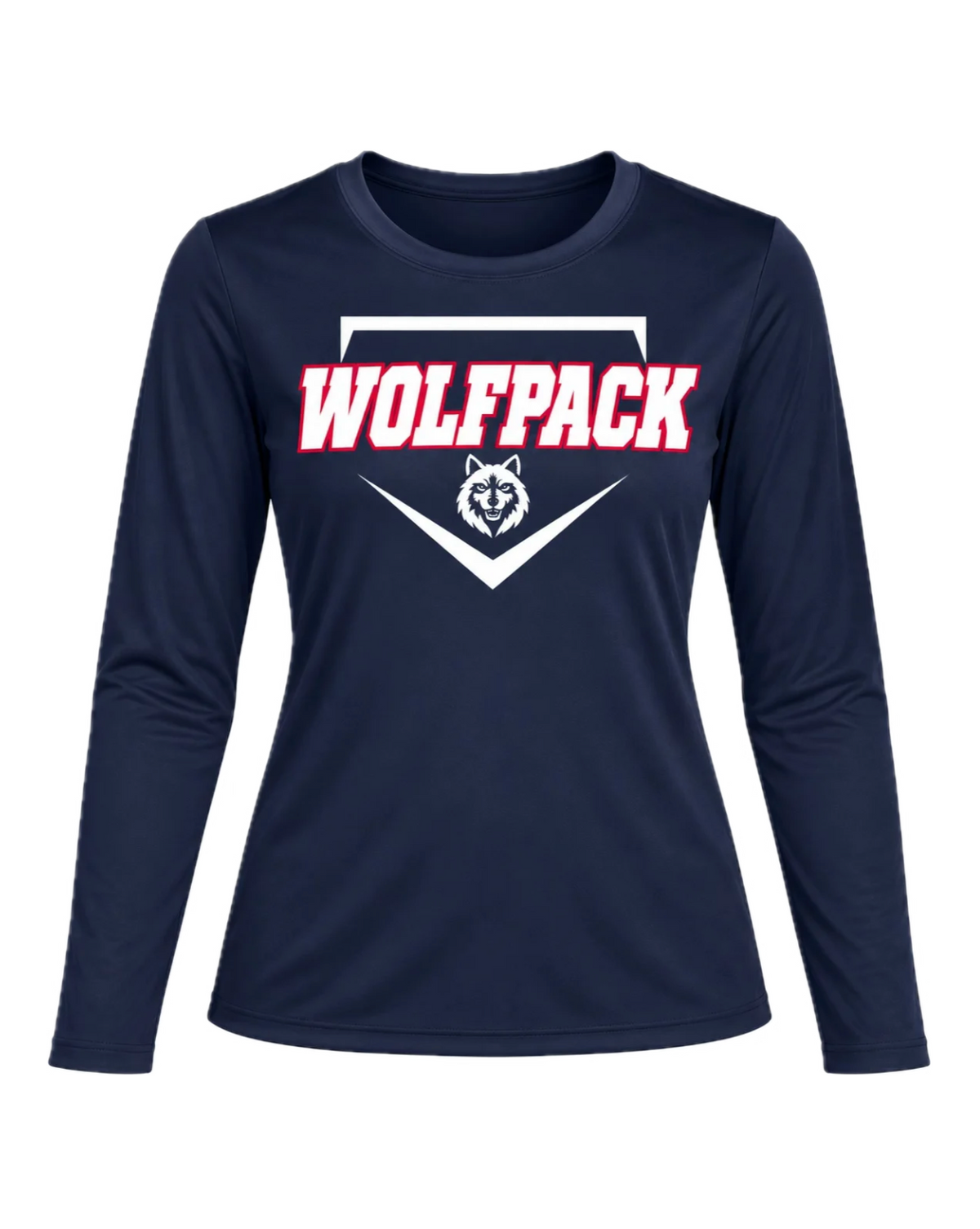 Wolfpack Baseball Ladies Long Sleeve Tee PRE-ORDER