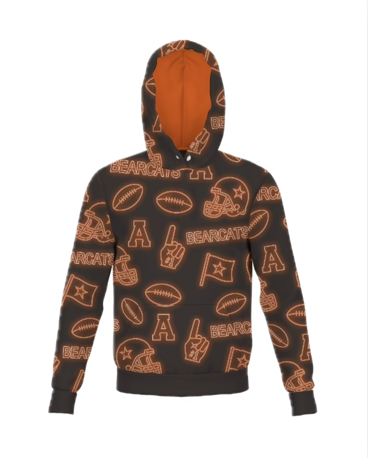 Aledo Bearcats Neon Football Hoodie PRE-ORDER