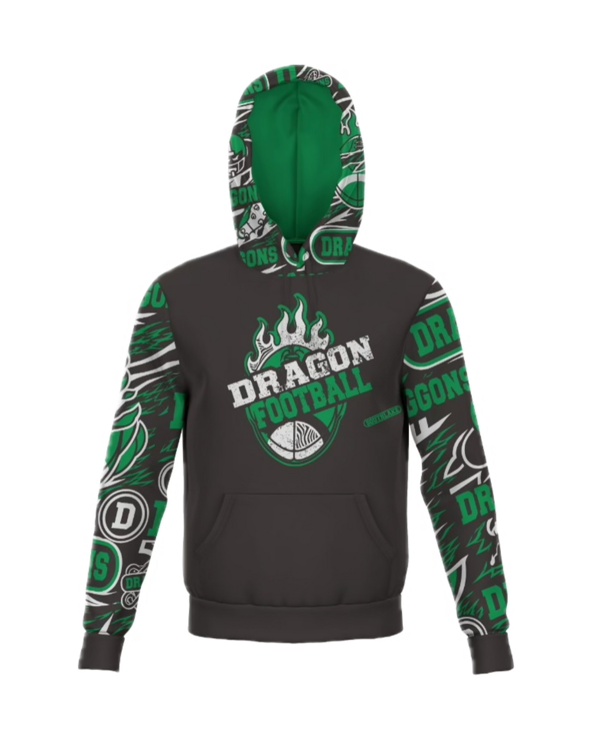 Dragon Football Battle Inspired Long Sleeve Hoodie PRE-ORDER