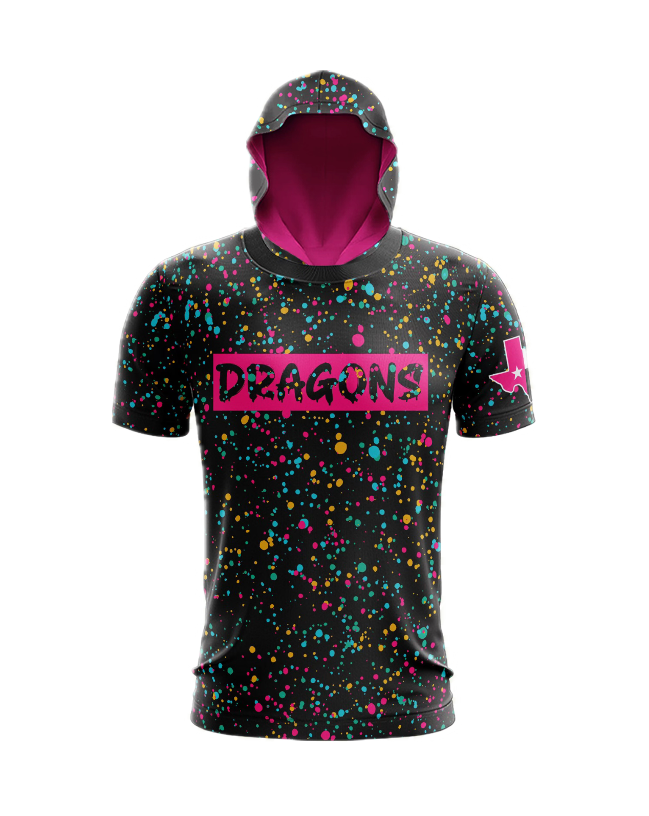 Southlake Dragons Pink Splatter Hoodie PRE-ORDER